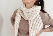 Graham Chunky Ribbed Scarf Crochet Pattern Graham Chunky Ribbed Scarf