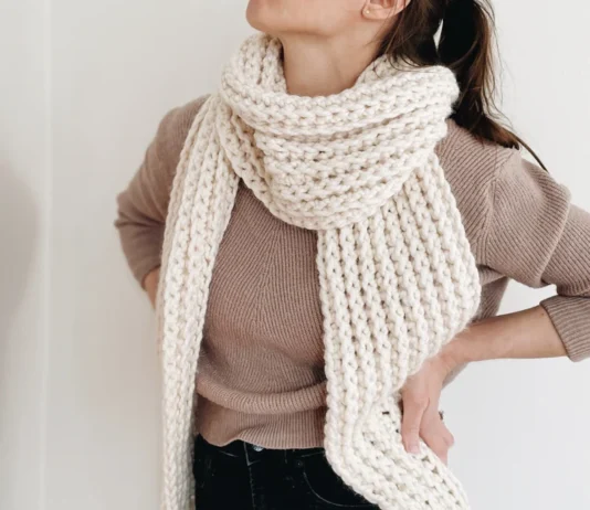 Graham Chunky Ribbed Scarf Crochet Pattern Graham Chunky Ribbed Scarf