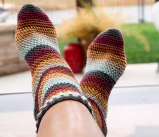 Herringbone Socks Crochet Pattern Herringbone Socks Crochet Pattern