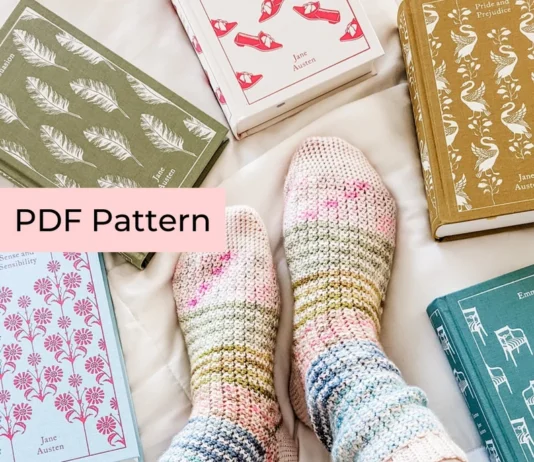 Janie Socks Crochet Pattern PDF Janie Socks Crochet Pattern