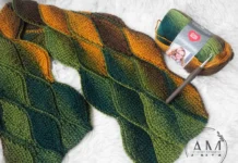 Leafy Knit-Look Scarf Crochet Pattern Leafy Knit-Look Scarf Crochet Pattern