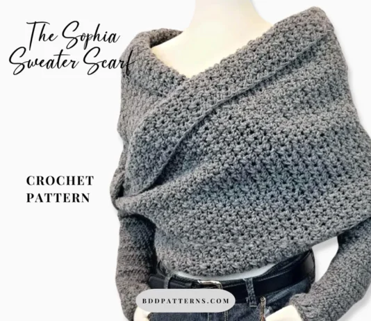 Sophia Sweater Scarf Crochet Pattern Sophia Sweater Scarf Crochet Pattern