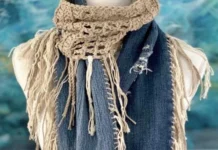 Upcycled Denim Crochet Scarf Pattern Upcycled Denim Crochet Scarf Pattern
