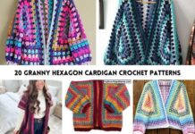 20 Granny Hexagon Cardigan Crochet Patterns 20 Granny Hexagon Cardigan Crochet Patterns