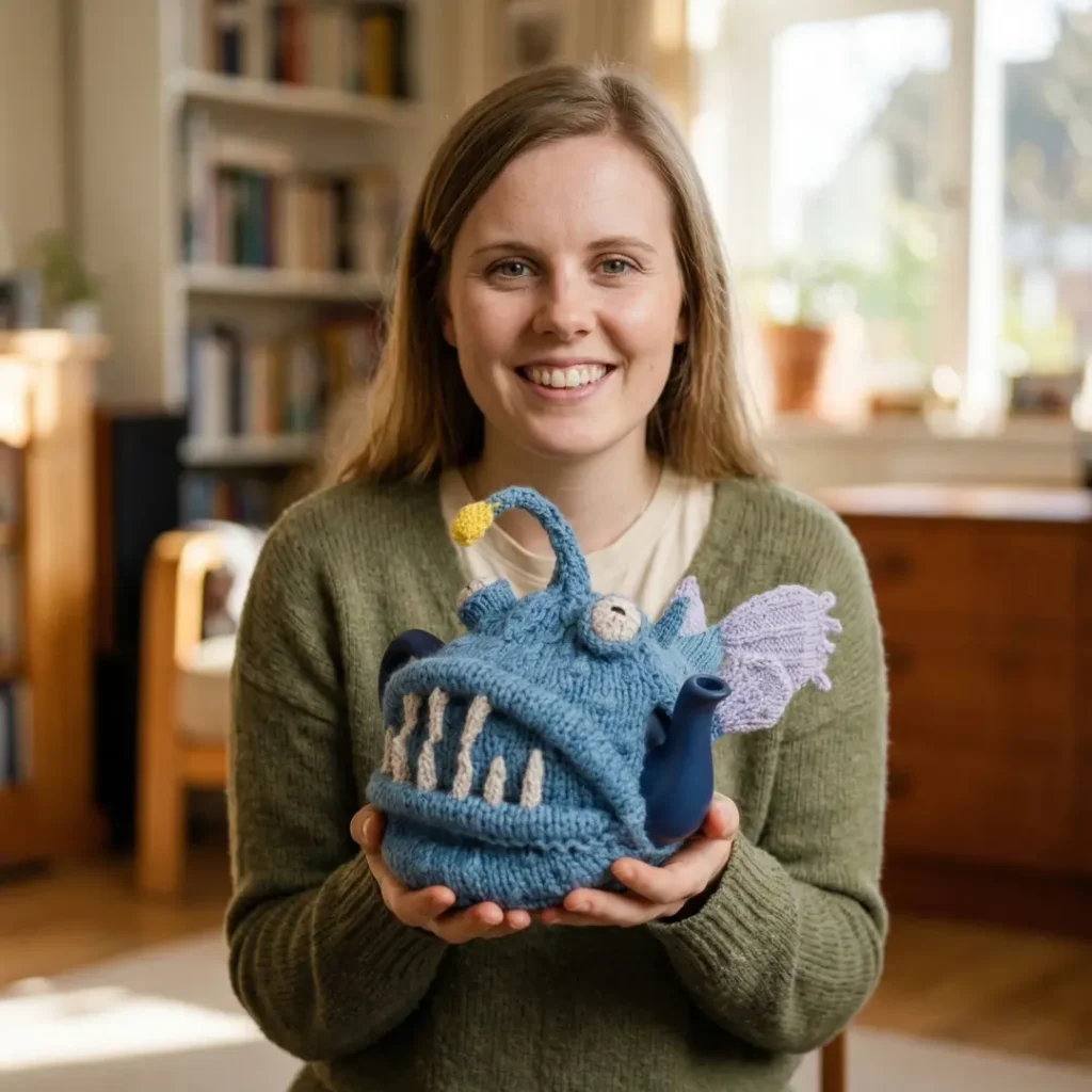 Angler Fish Tea Cosy Knitting Pattern