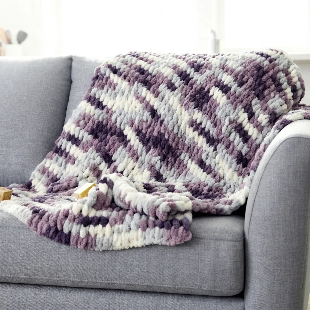 Baby Blanket in Bernat Alize Blanket-EZ