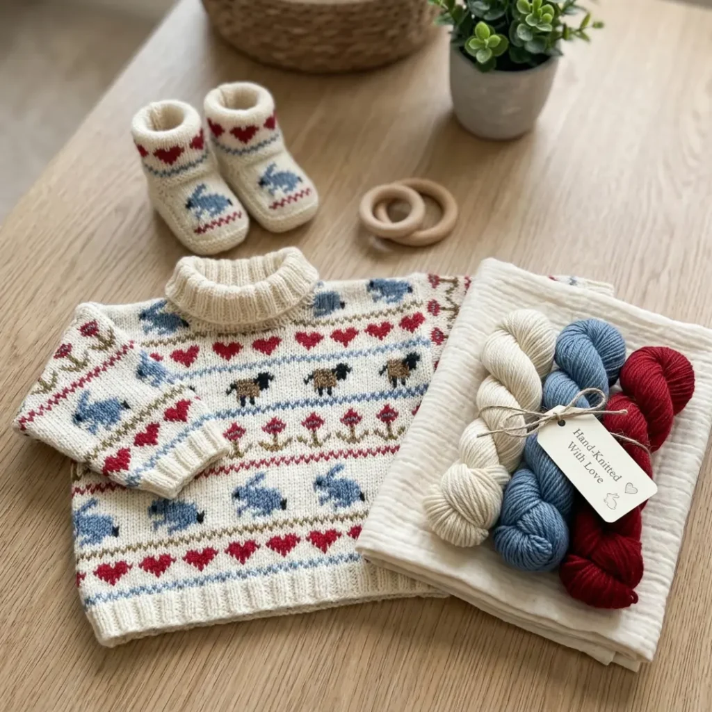 Baby Sampler Sweater Baby Sampler Sweater