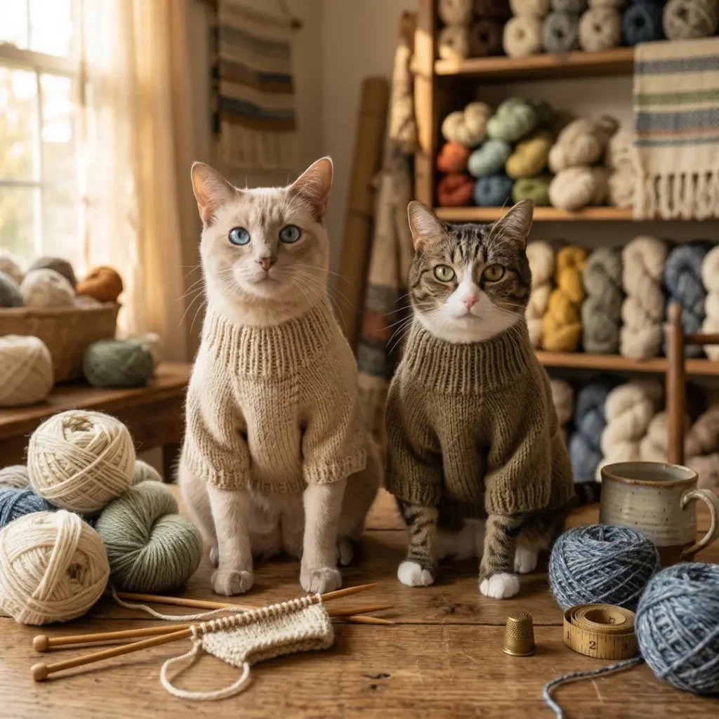 Basic Knit Sweater for Cats