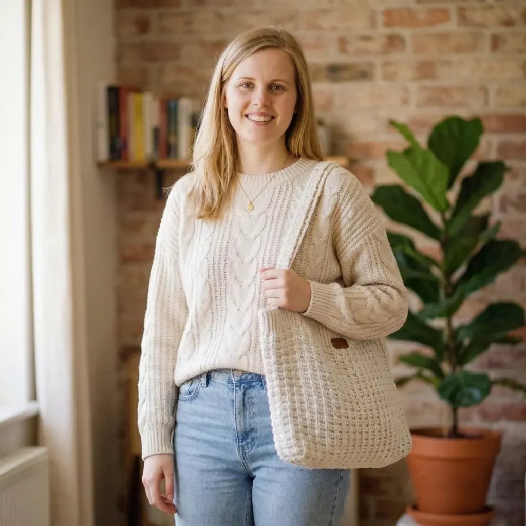 Beginner Shoulder Knitting Bag Pattern