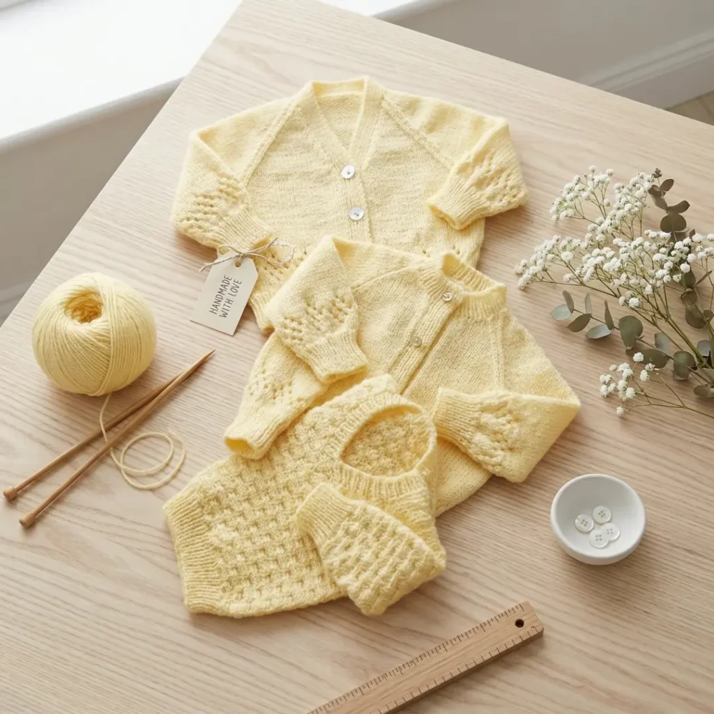 Cardigan and Booties Set