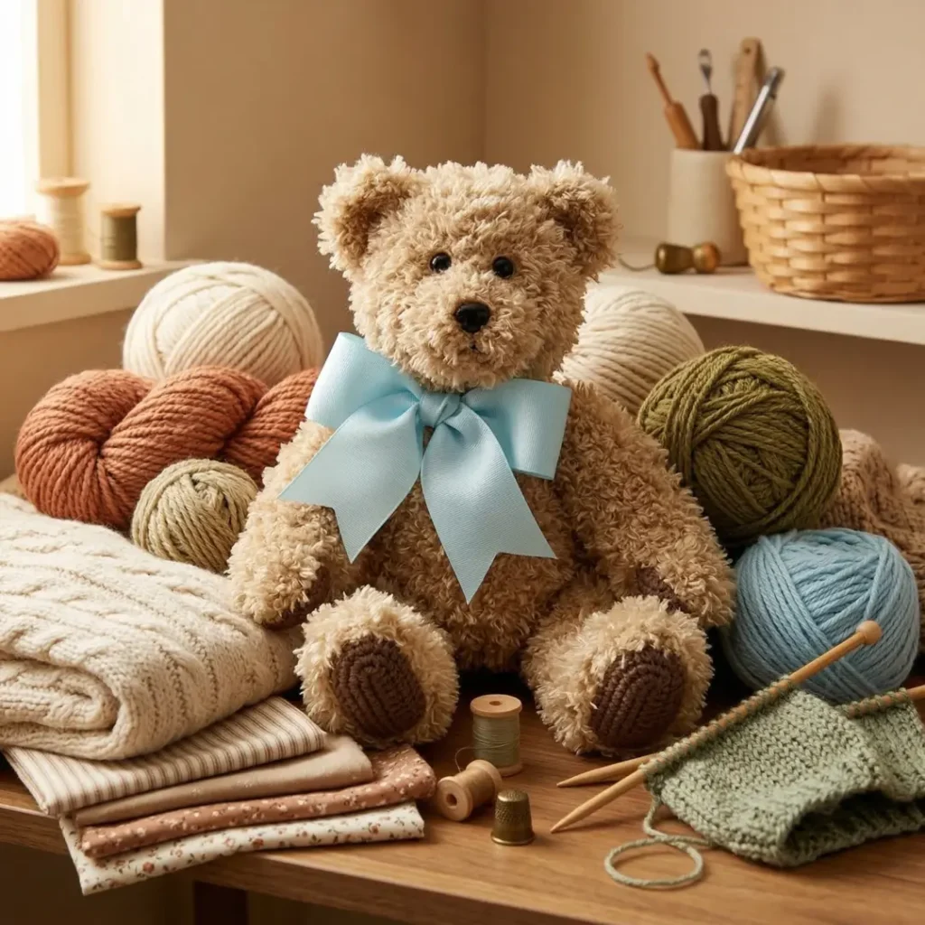 Chunky Wool Teddy Bear