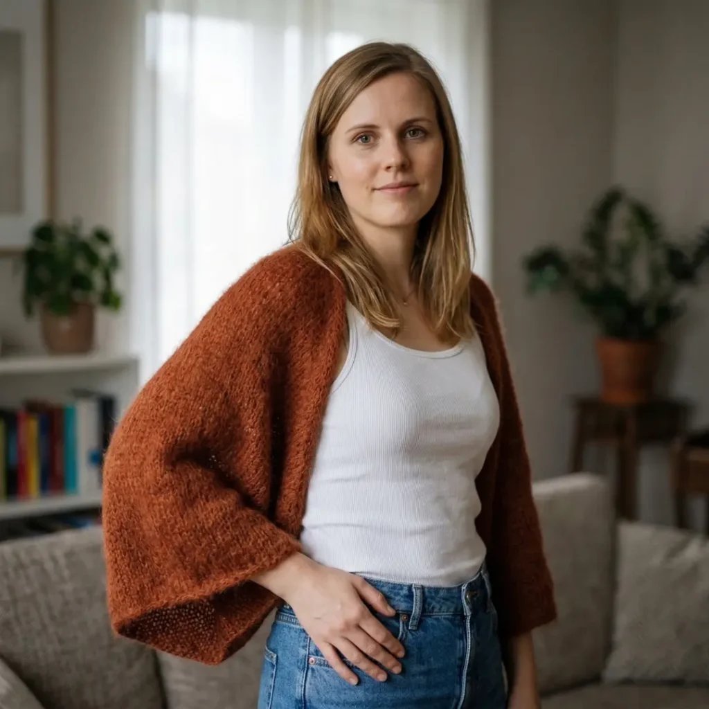 Classic Beginner Shrug Knitting Pattern