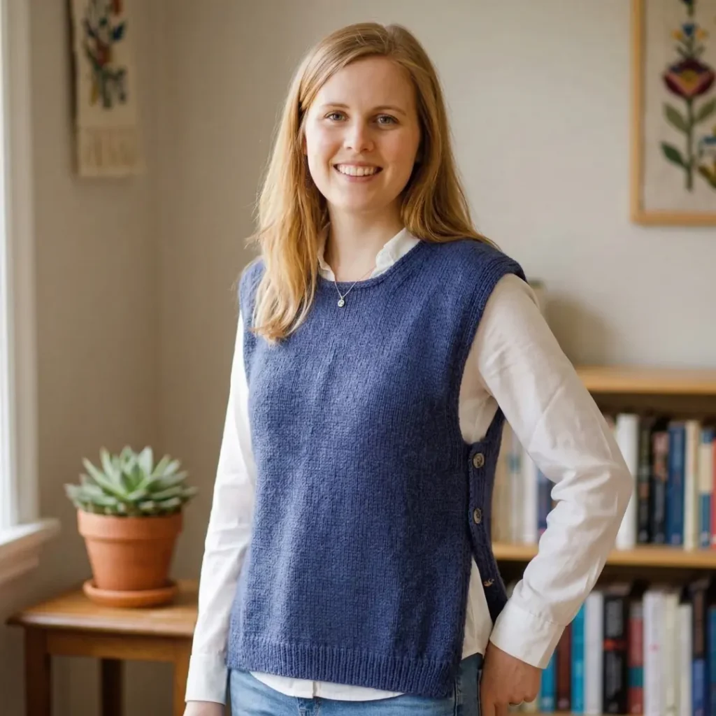 Classic Waistcoat Vest Knitting Pattern