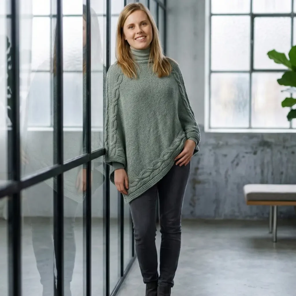 Cool Wool Poncho Knitting Patterns