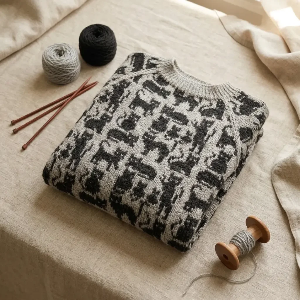 Crazy Cat Woman Sweater