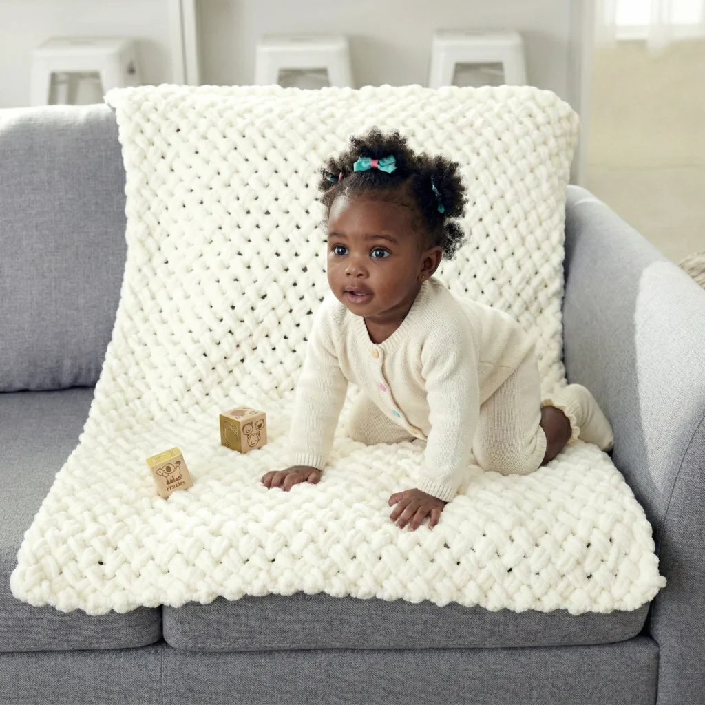 Criss Cross Baby Blanket