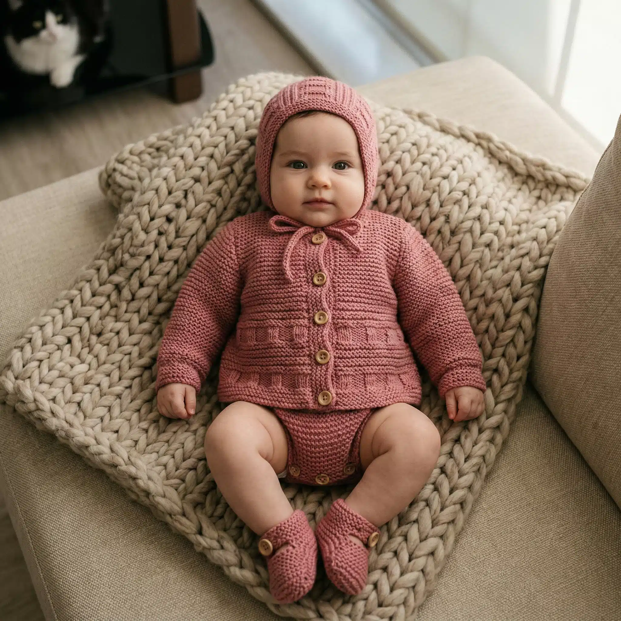 Criss Cross Cardigan Free Knitting Pattern