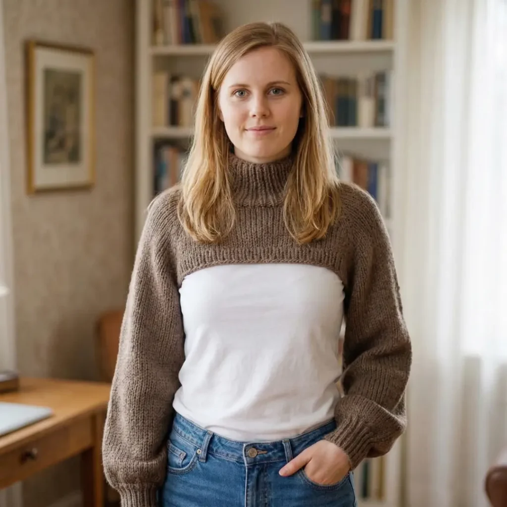 Cropped Sweater Shrug Knitting Pattern