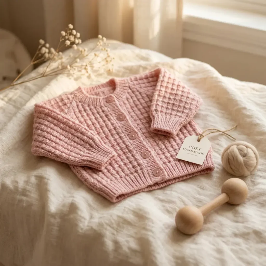 DK Baby Sweater and Cardigan Set