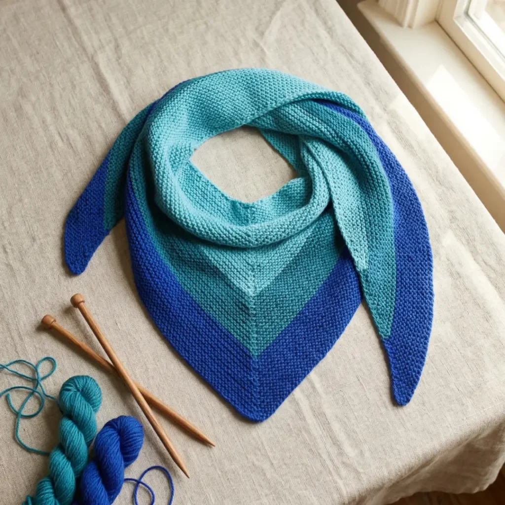 DK Merino Triangle Scarf