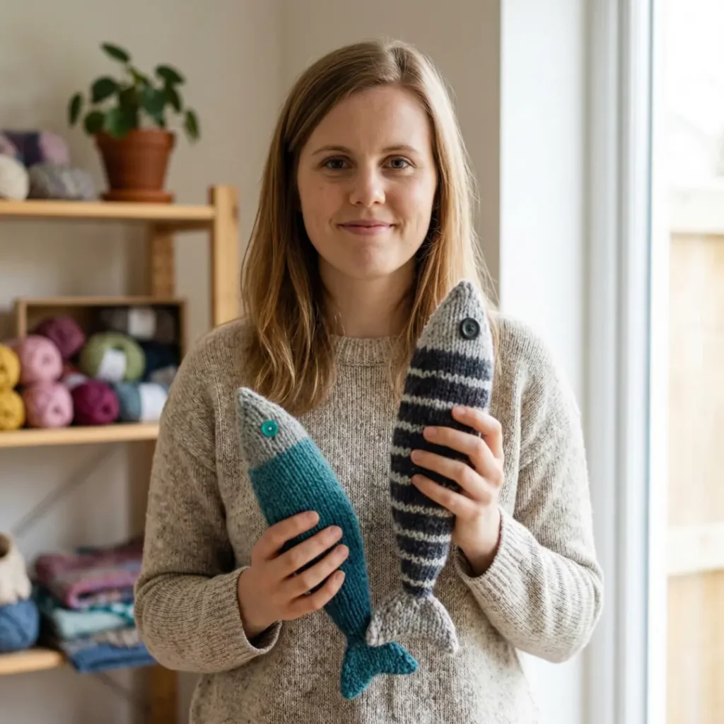 Easy Knitted Fish Knitting Pattern