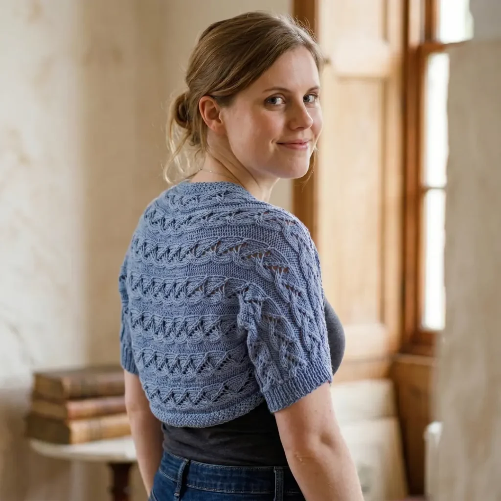 Easy Lace Shrug Knitting Pattern
