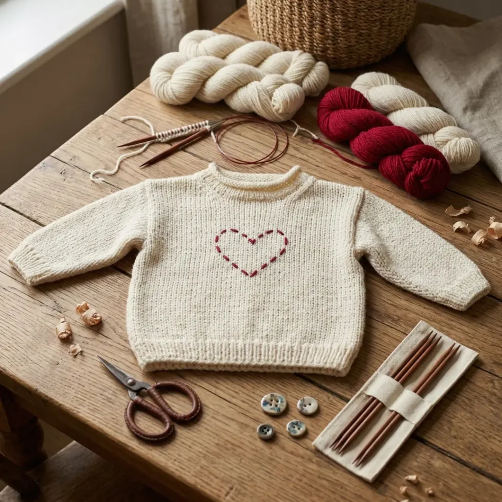 Easy Plain Baby Sweater Easy Plain Baby Sweater
