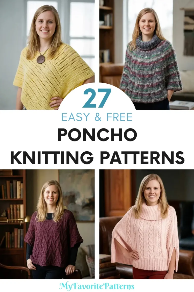 Easy Poncho Knitting Patterns
