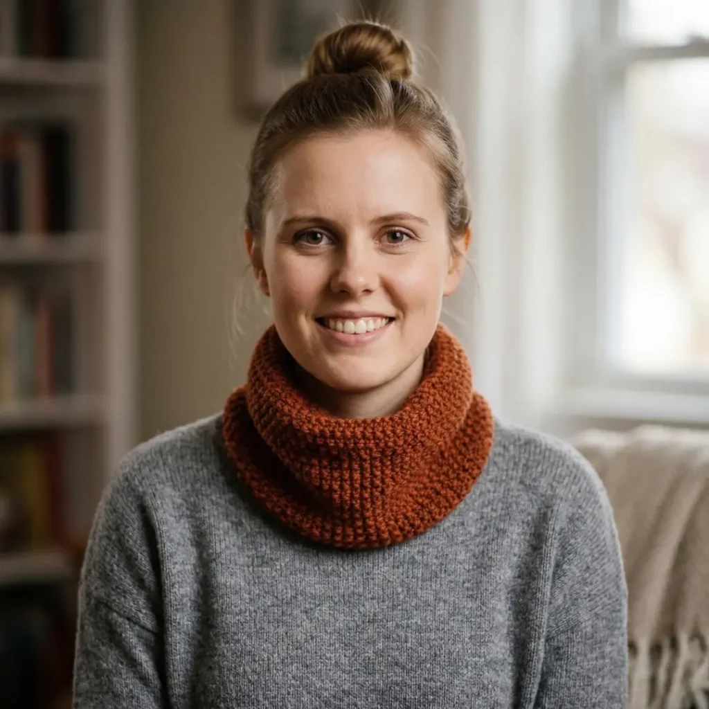 Easy Seed Stitch Cowl