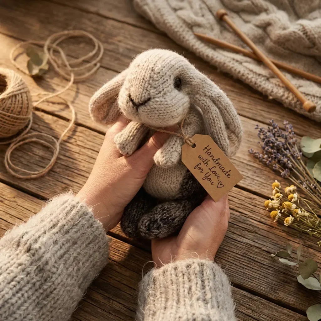 Holland Lop Rabbit Knitting Pattern