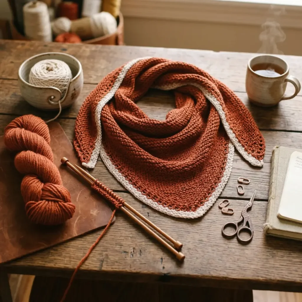 Just Getting Started Triangle Scarf