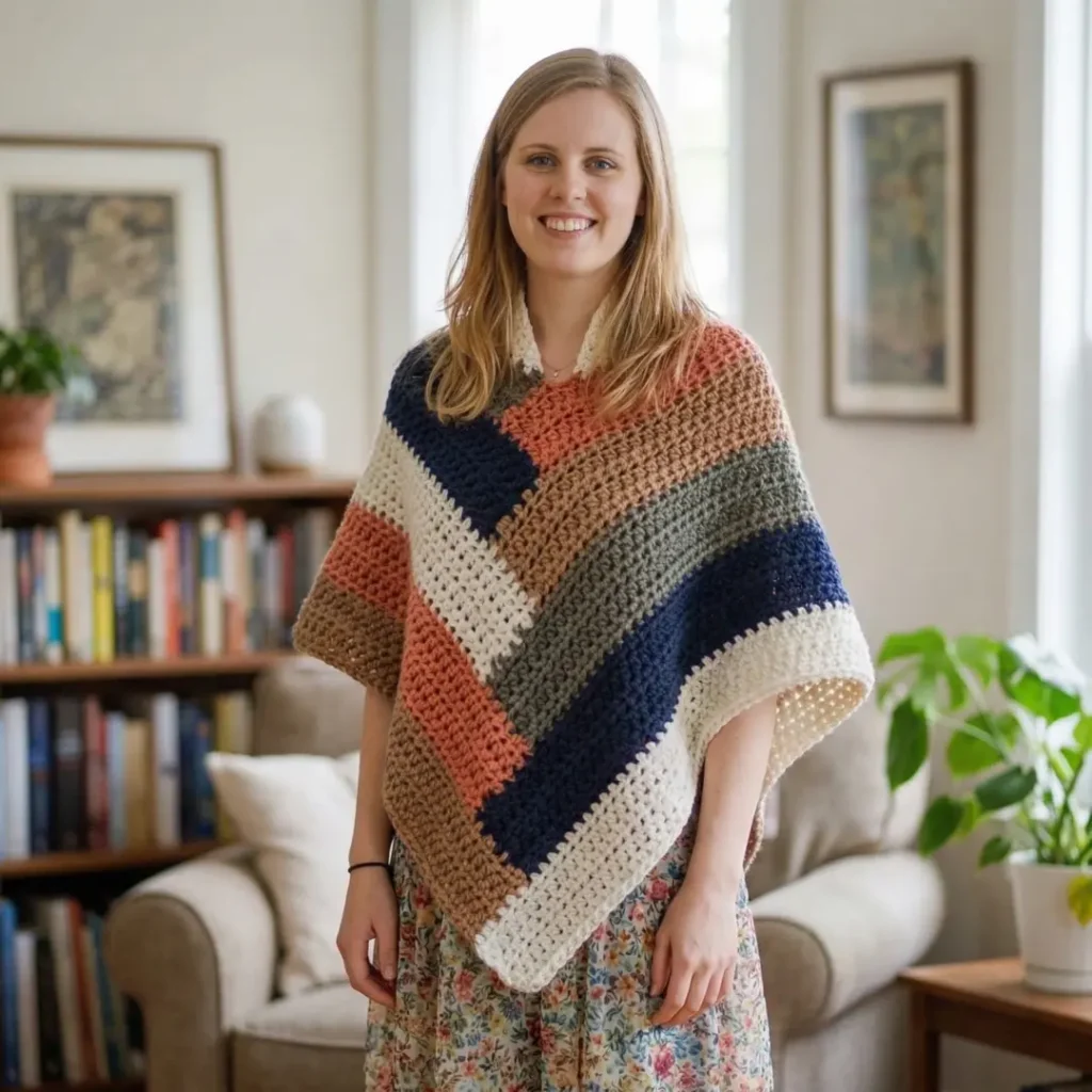 Kaleidoscope Poncho Knitting Patterns