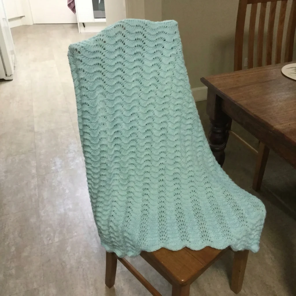 Knit Baby Blanket in Bernat Softee Baby Solids