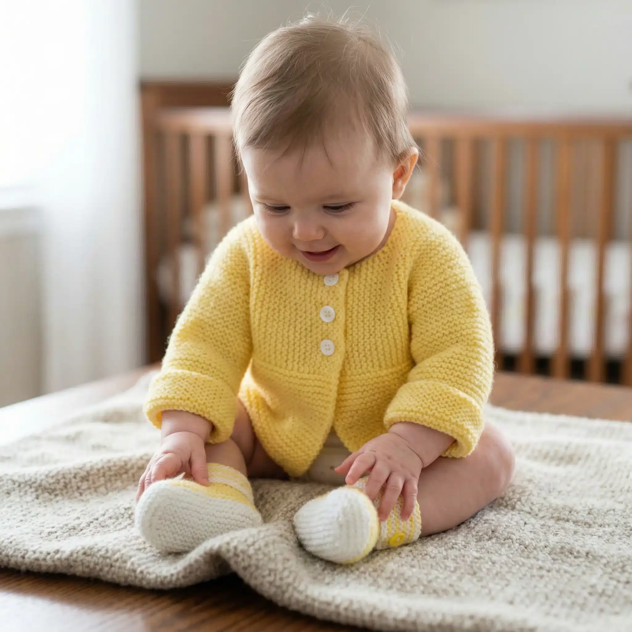 Knit Baby Set Cardigan Free Knitting Pattern