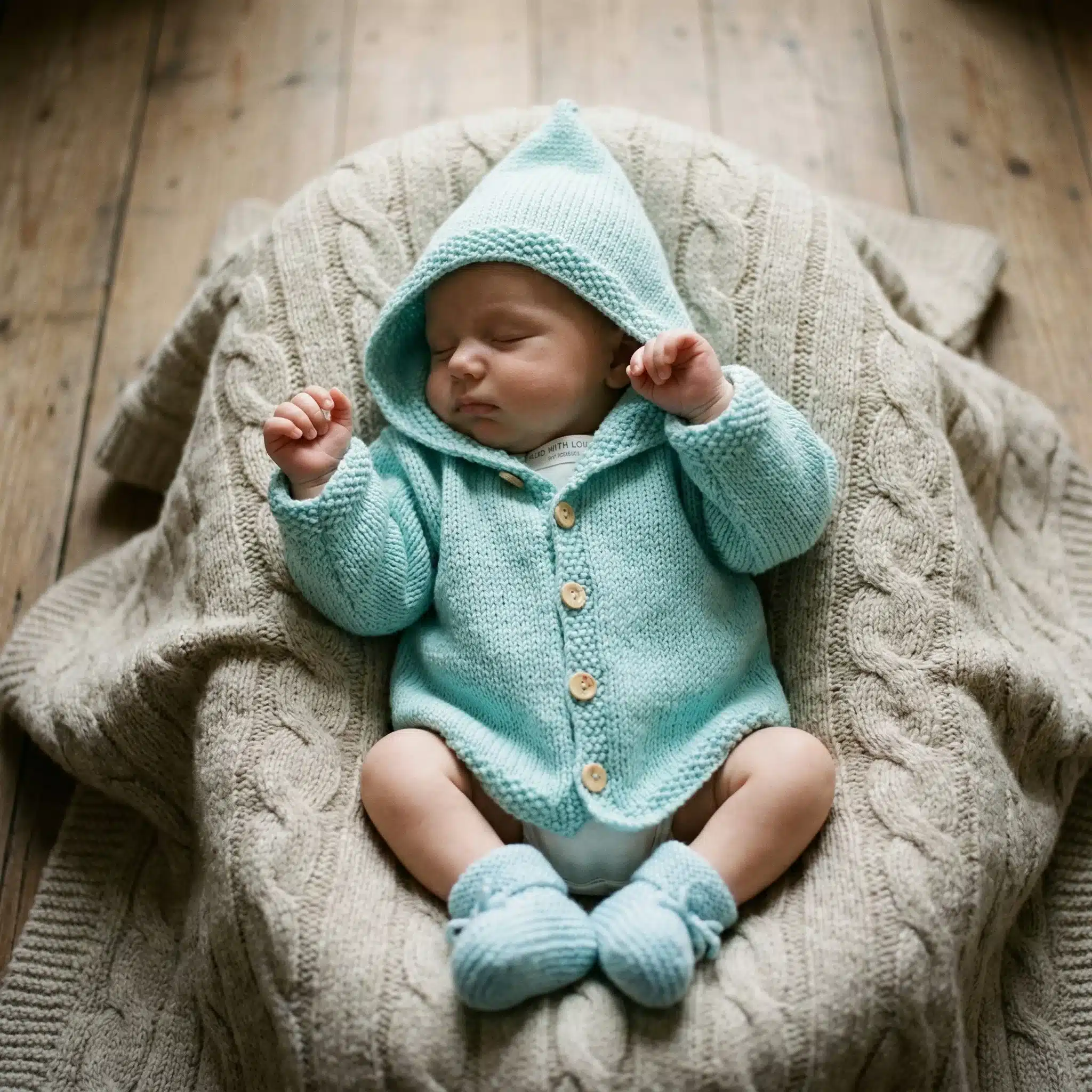 Knit Hoodie Cardigan Free Knitting Pattern