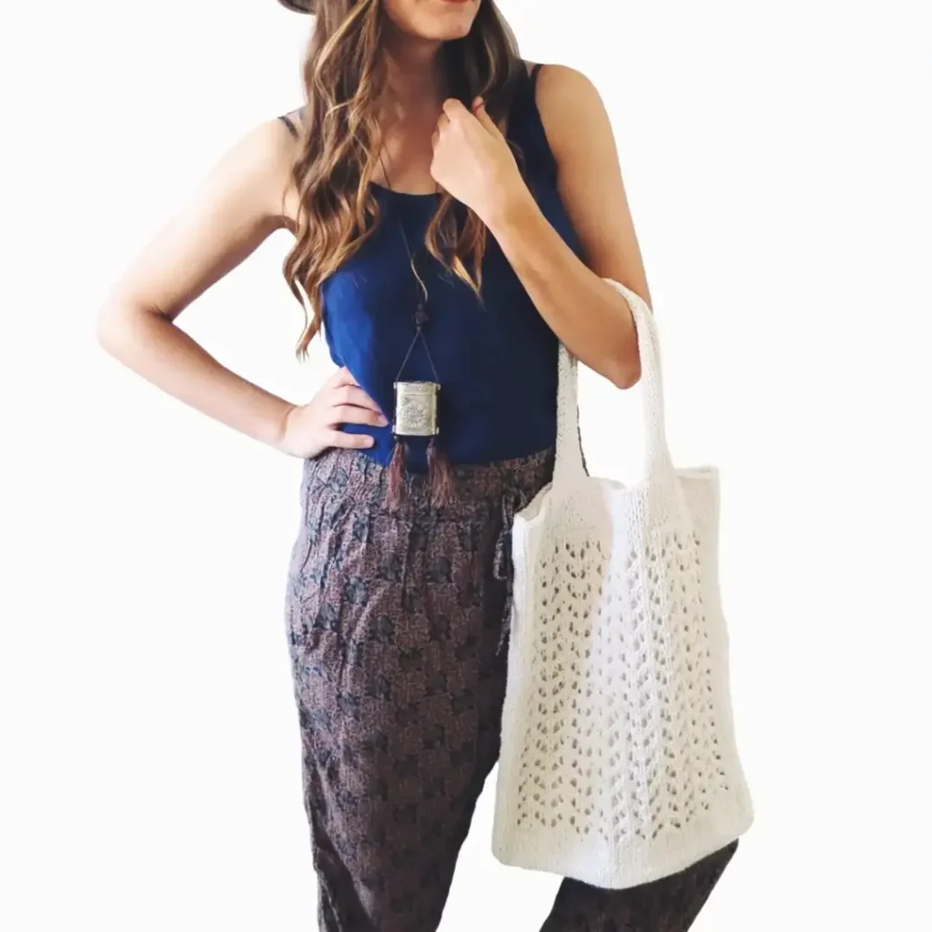 Lace Knit Beach Tote Lace Knit Beach Tote