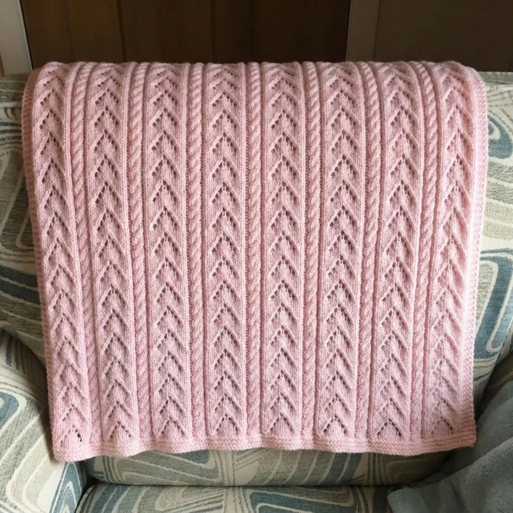 Little Girl Pink Baby Blanket