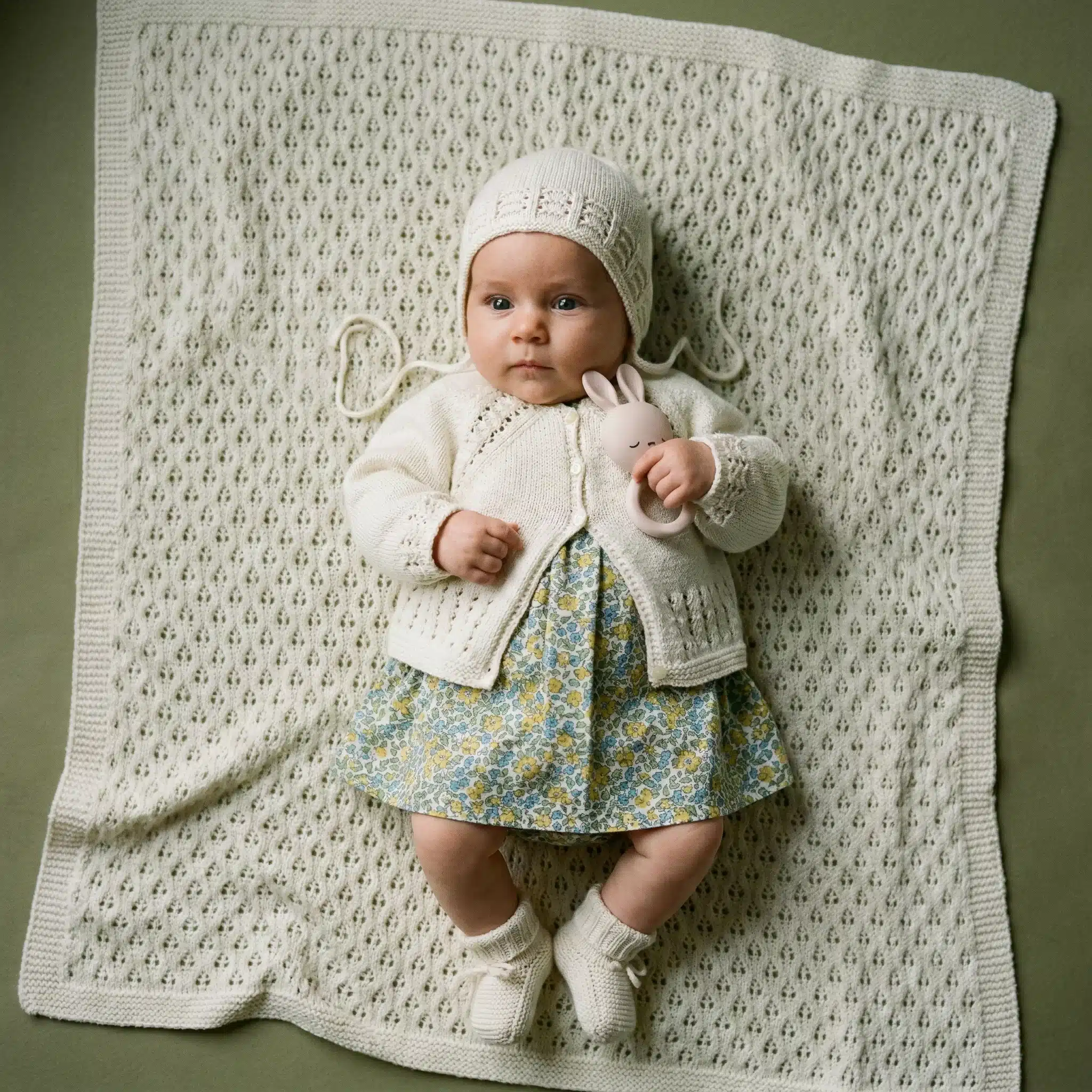 Petals and Leaves Free Knitting Pattern