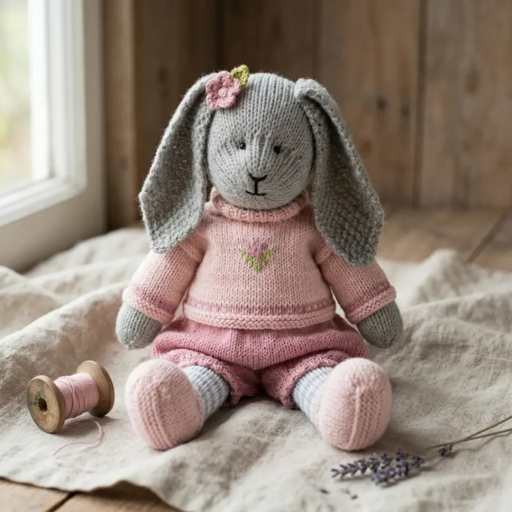 Primrose Rabbit Knitting Pattern