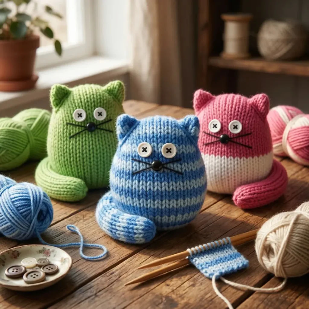 Quick and Easy Cats Knitting Pattern