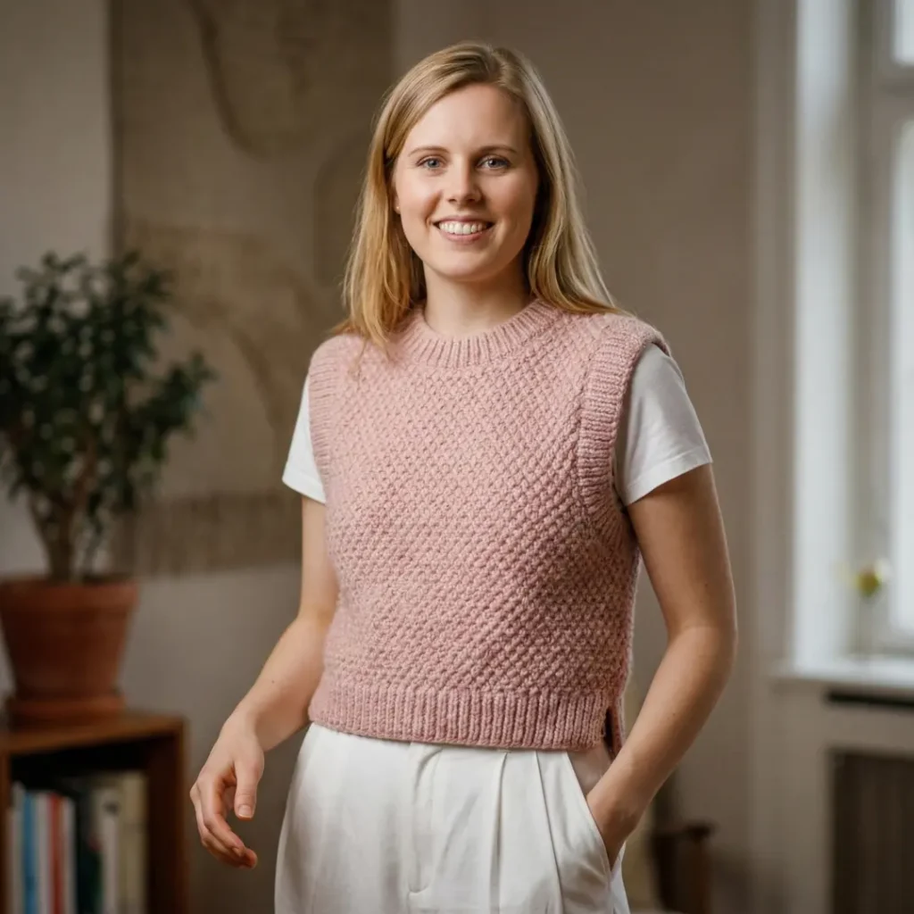 Side Split Knit Vest