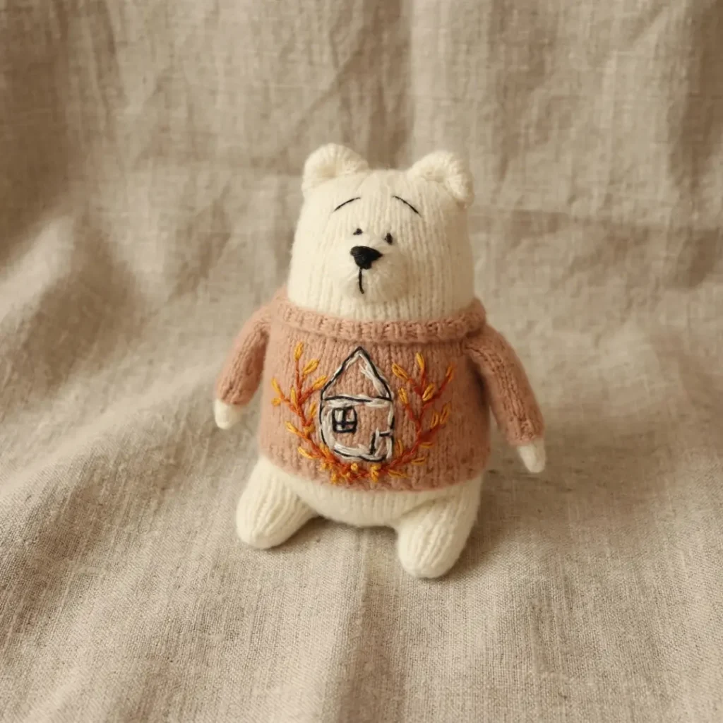 Simple Toy Bear Knitting Pattern