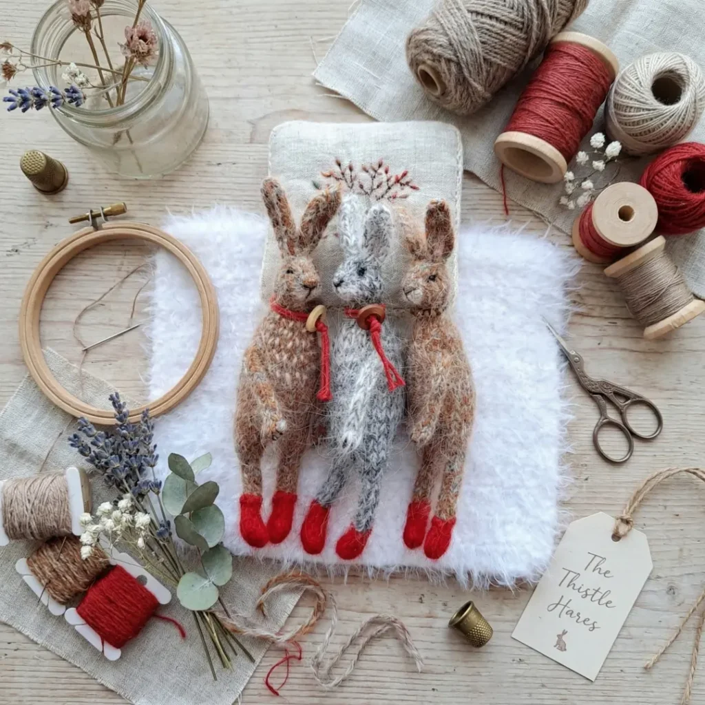 Simple Toy Rabbit Knitting Pattern