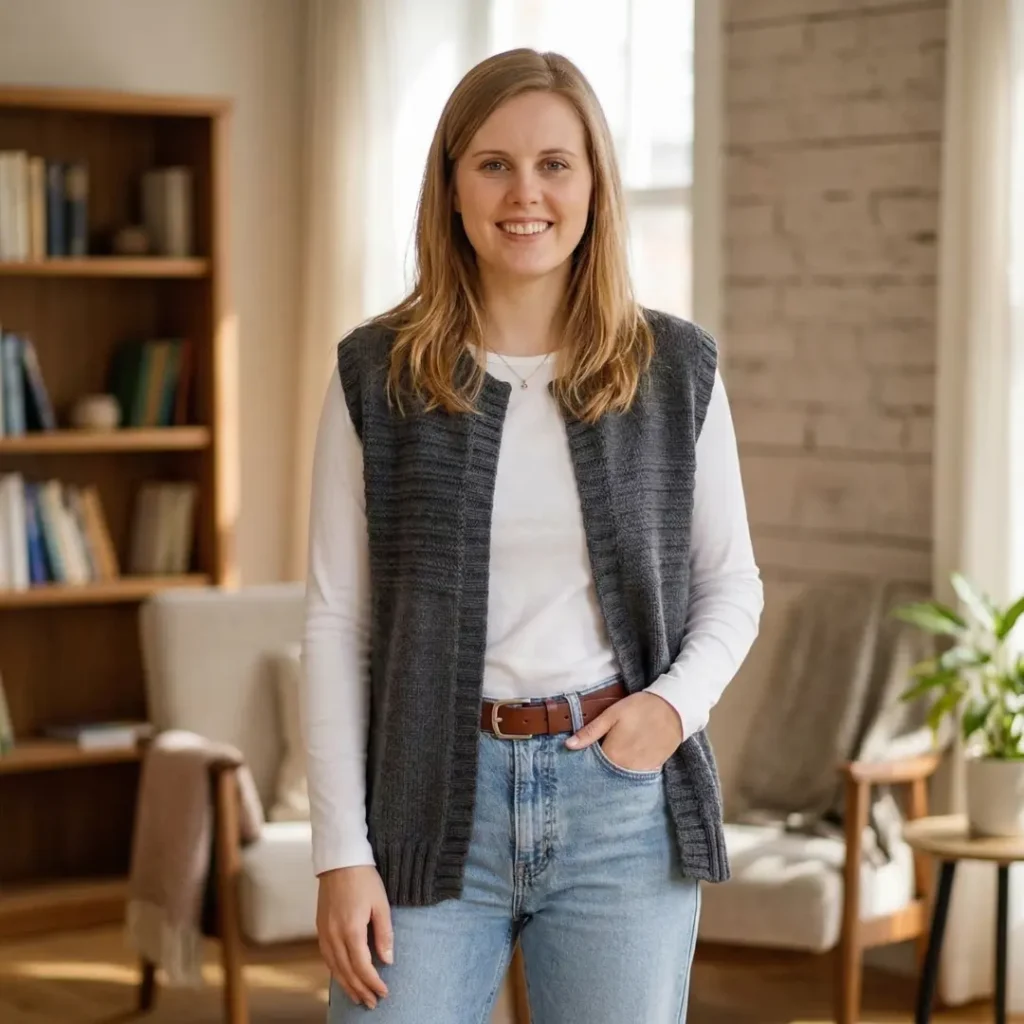 Simple Women's Knit Vest