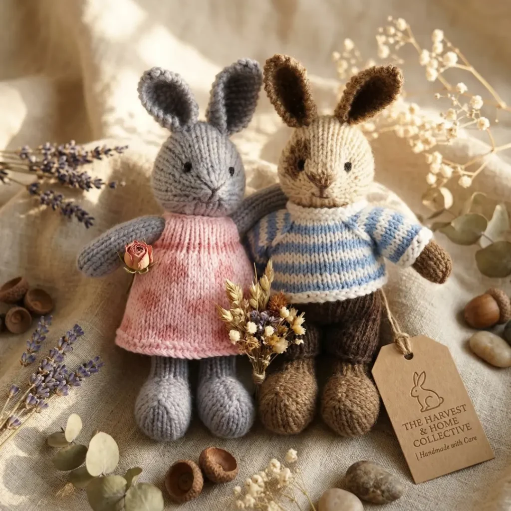Small Rabbit Toy Knitting Pattern