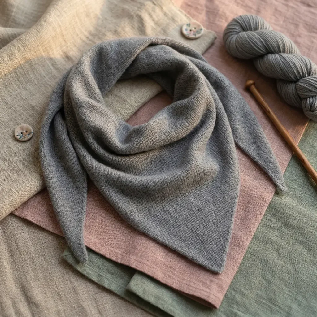 Soft Winter Triangle Scarf