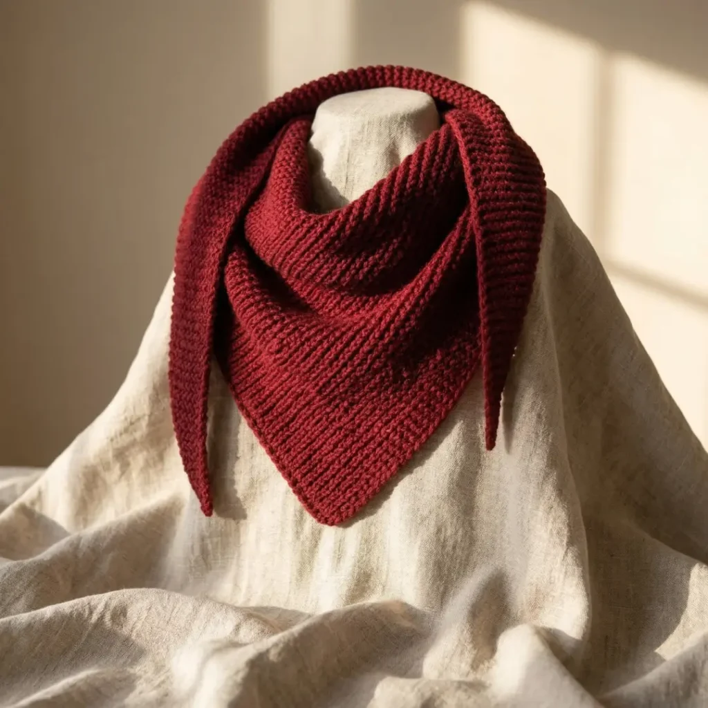 Sophie Shawl Garter Stitch Scarf