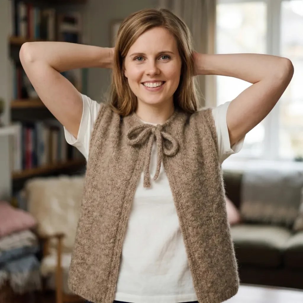 Tie Front Modern Vest