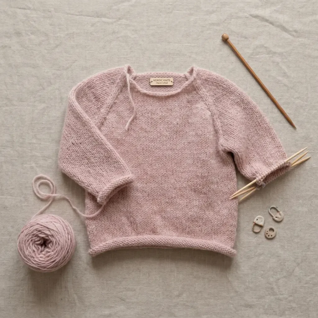 Top Down Raglan Baby Sweater Top Down Raglan Baby Sweater