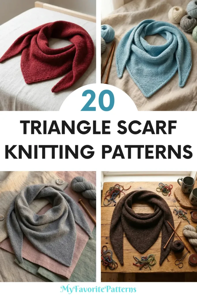 Triangle Scarf Knitting Pattern